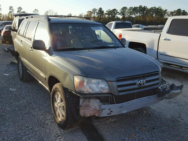 JTEGP21A940013635 - 2004 TOYOTA HIGHLANDER GREEN photo 1