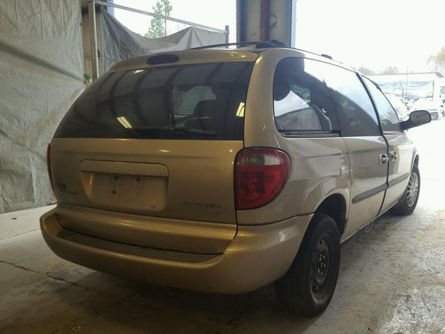 1C8GJ45372B524483 - 2002 CHRYSLER VOYAGER LX BEIGE photo 4