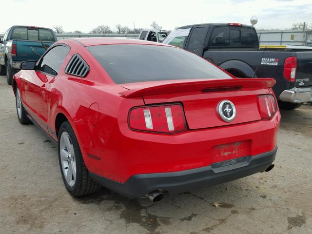 1ZVBP8AM4C5288405 - 2012 FORD MUSTANG RED photo 3