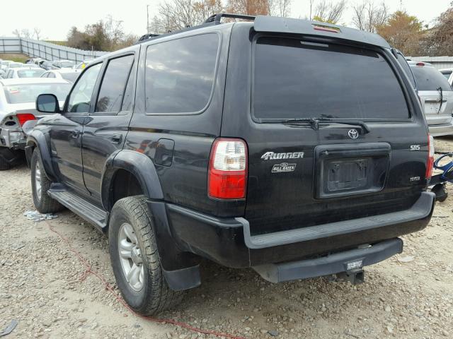 JT3GN86R520258378 - 2002 TOYOTA 4RUNNER SR BLACK photo 3