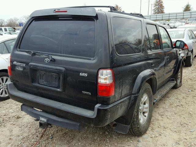 JT3GN86R520258378 - 2002 TOYOTA 4RUNNER SR BLACK photo 4