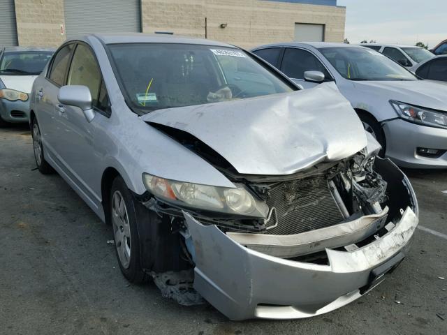 2HGFA1F53BH306268 - 2011 HONDA CIVIC LX SILVER photo 1