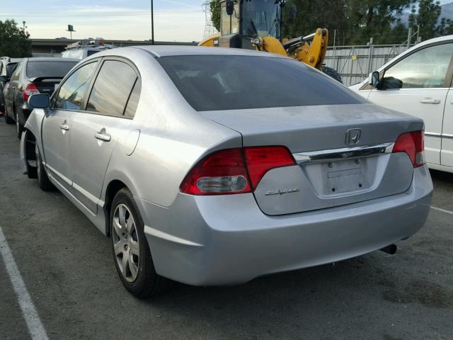 2HGFA1F53BH306268 - 2011 HONDA CIVIC LX SILVER photo 3