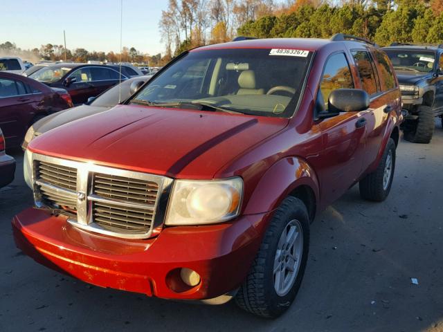 1D8HB48P37F551716 - 2007 DODGE DURANGO SL MAROON photo 2