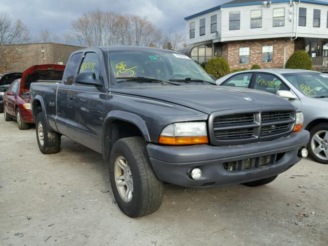 1D7HG12X73S175147 - 2003 DODGE DAKOTA SXT GRAY photo 1