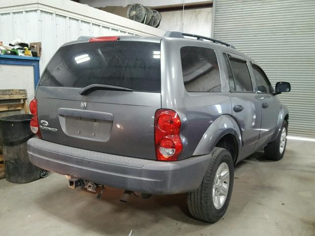 1D4HB38N15F569610 - 2005 DODGE DURANGO ST GRAY photo 4