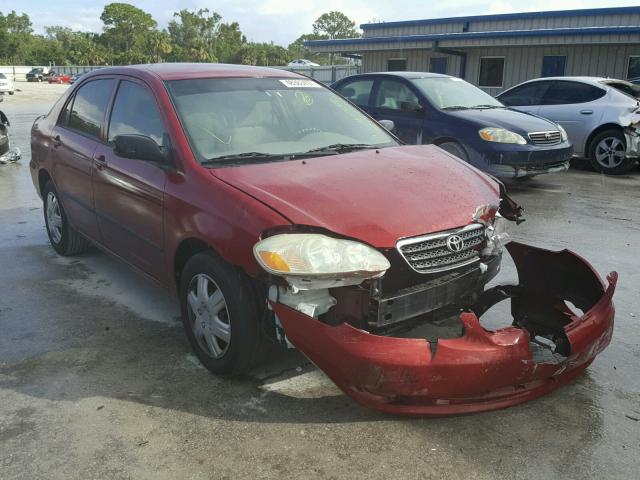 1NXBR32E15Z425974 - 2005 TOYOTA COROLLA CE RED photo 1