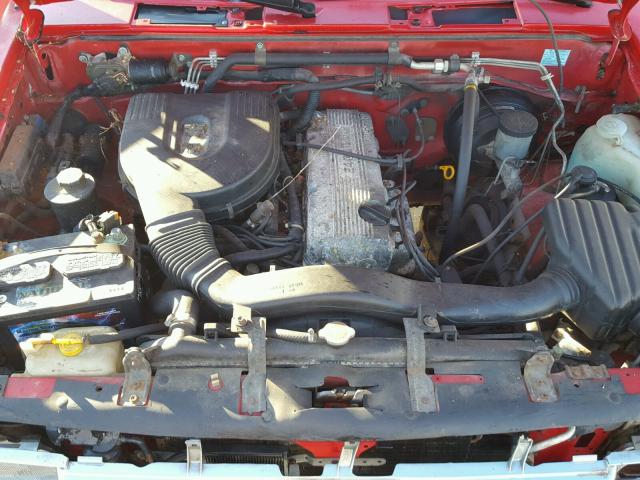 1N6SD16S1PC359973 - 1993 NISSAN TRUCK KING RED photo 7