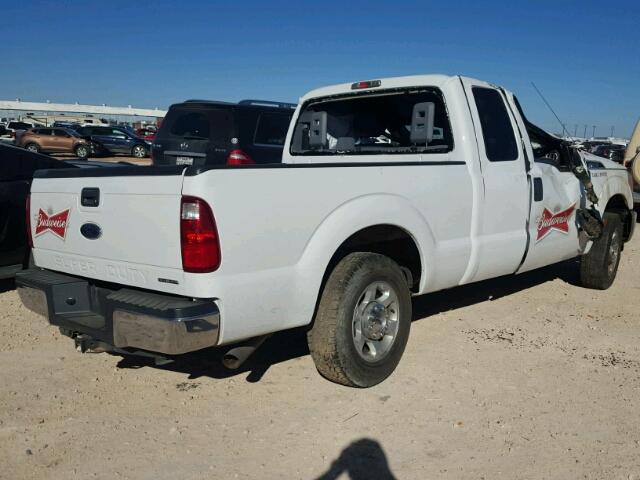 1FT7X2A6XEEA92382 - 2014 FORD F250 SUPER WHITE photo 4