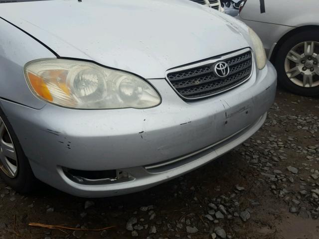 2T1BR32E55C428877 - 2005 TOYOTA COROLLA CE GRAY photo 9