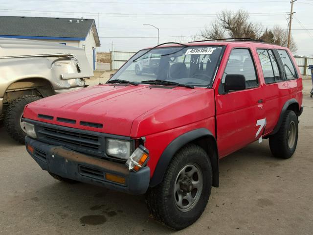 JN8HD17Y7SW041531 - 1995 NISSAN PATHFINDER RED photo 2