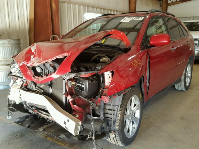 2T2GK31U59C061936 - 2009 LEXUS RX 350 RED photo 2