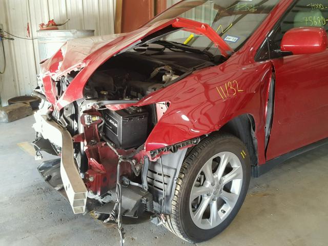 2T2GK31U59C061936 - 2009 LEXUS RX 350 RED photo 9