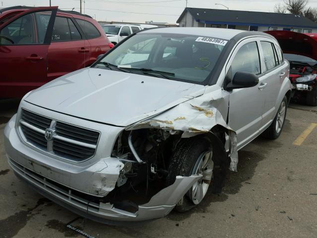 1B3CB4HAXAD661557 - 2010 DODGE CALIBER SX SILVER photo 2