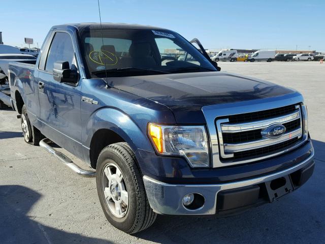 1FTMF1CM8EKE30391 - 2014 FORD F150 BLUE photo 1