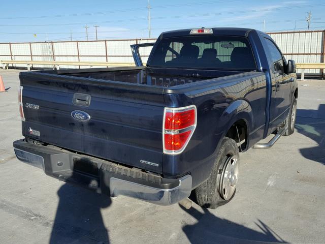 1FTMF1CM8EKE30391 - 2014 FORD F150 BLUE photo 4