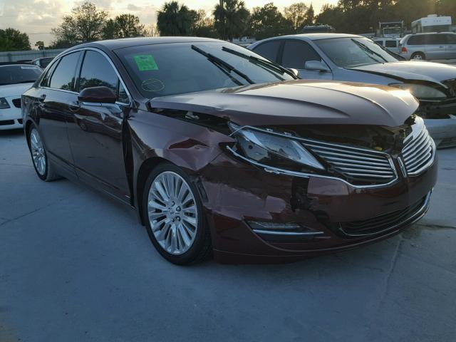 3LN6L2GK5FR600425 - 2015 LINCOLN MKZ MAROON photo 1