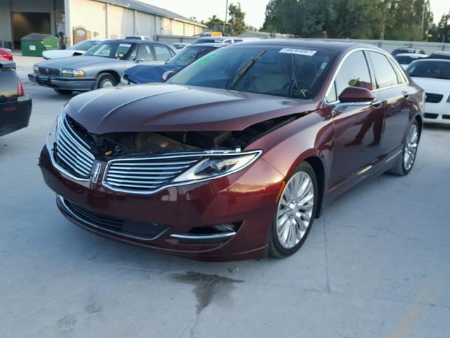 3LN6L2GK5FR600425 - 2015 LINCOLN MKZ Շագանակագույն լուսանկար 2