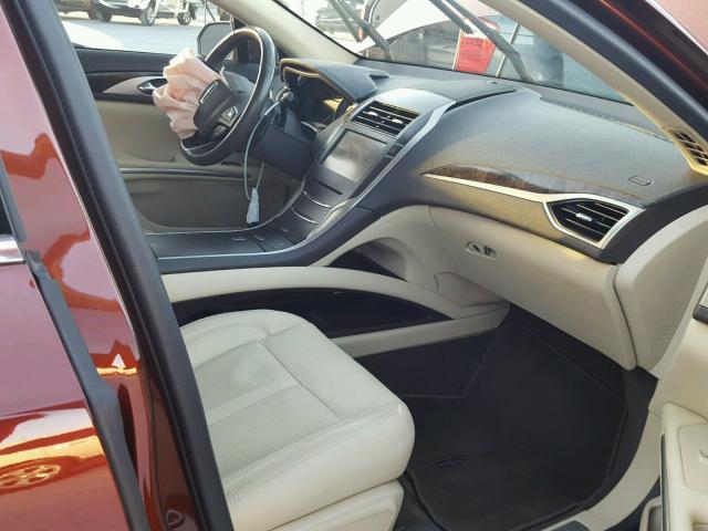 3LN6L2GK5FR600425 - 2015 LINCOLN MKZ Շագանակագույն լուսանկար 5