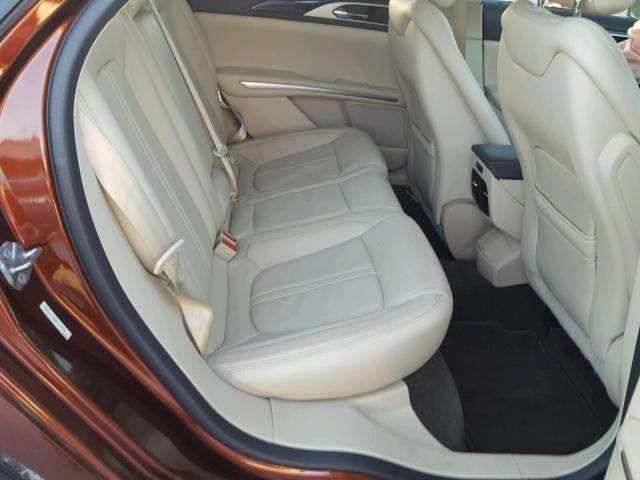 3LN6L2GK5FR600425 - 2015 LINCOLN MKZ Շագանակագույն լուսանկար 6