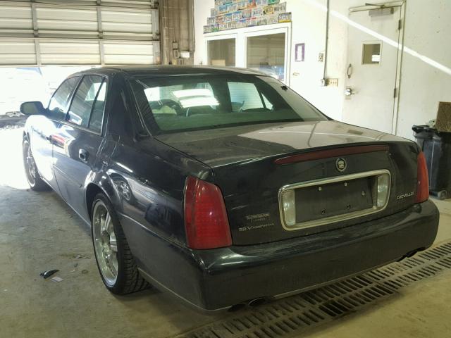 1G6KD54YX1U208913 - 2001 CADILLAC DEVILLE BLACK photo 3