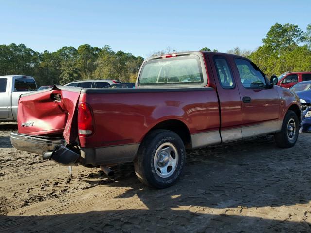 1FTZX172X1NB44126 - 2001 FORD F150 RED photo 4