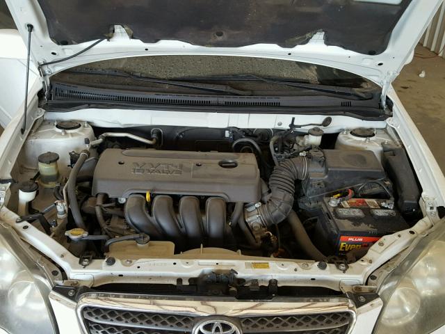 1NXBR32E36Z725243 - 2006 TOYOTA COROLLA WHITE photo 7