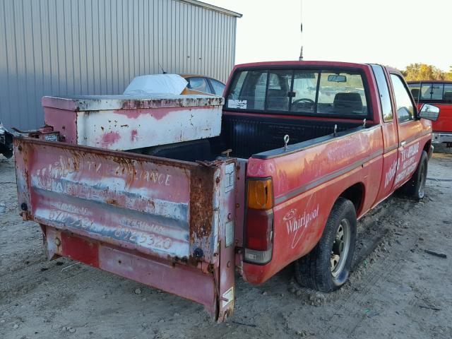 1N6SD16SXPC348311 - 1993 NISSAN TRUCK KING RED photo 4