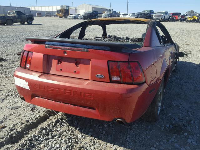 1FAFP40441F166154 - 2001 FORD MUSTANG RED photo 4