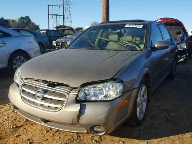 JN1DA31A02T315764 - 2002 NISSAN MAXIMA GLE GRAY photo 2