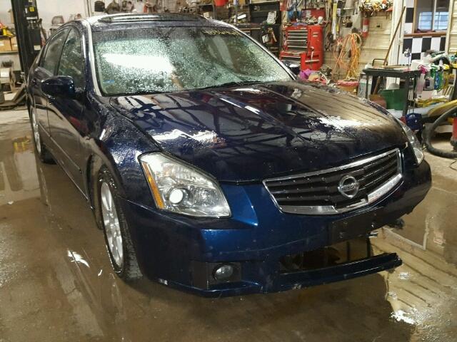 1N4BA41E08C803219 - 2008 NISSAN MAXIMA SE BLUE photo 1