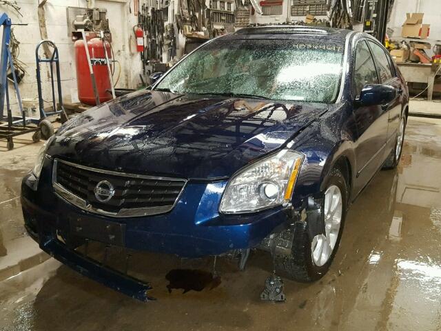 1N4BA41E08C803219 - 2008 NISSAN MAXIMA SE BLUE photo 2