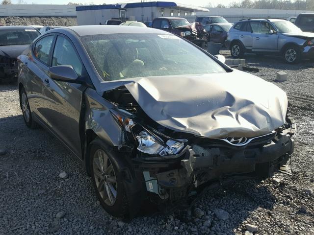 5NPDH4AE8EH490614 - 2014 HYUNDAI ELANTRA SE BROWN photo 1