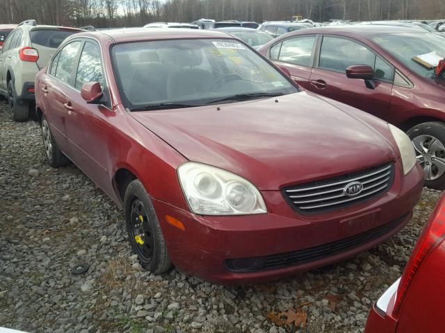 KNAGE123485260412 - 2008 KIA OPTIMA LX RED photo 1