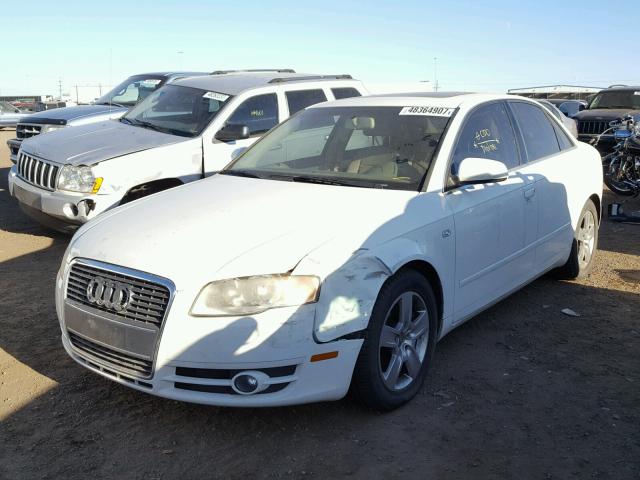 WAUAF78EX6A257128 - 2006 AUDI A4 2 WHITE photo 2