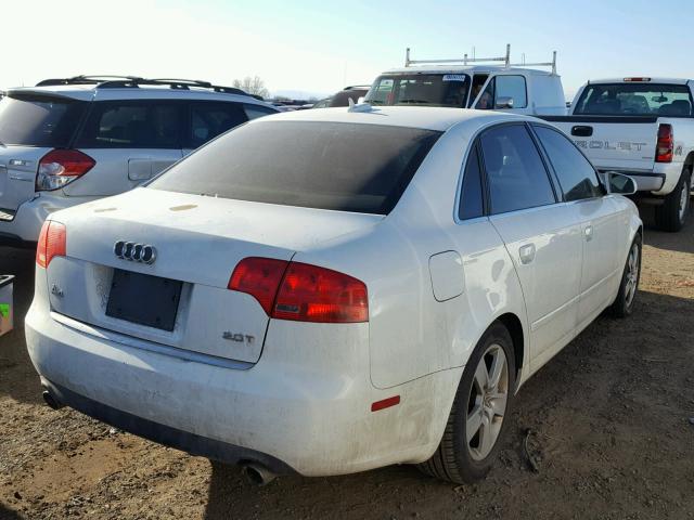 WAUAF78EX6A257128 - 2006 AUDI A4 2 WHITE photo 4