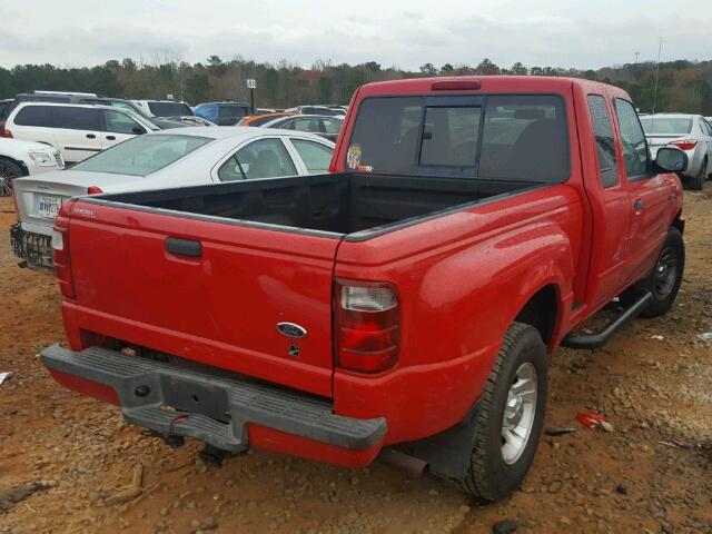 1FTYR44V13PA89594 - 2003 FORD RANGER SUP RED photo 4