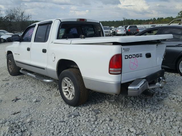 1B7HL2ANX1S250898 - 2001 DODGE DAKOTA QUA WHITE photo 3