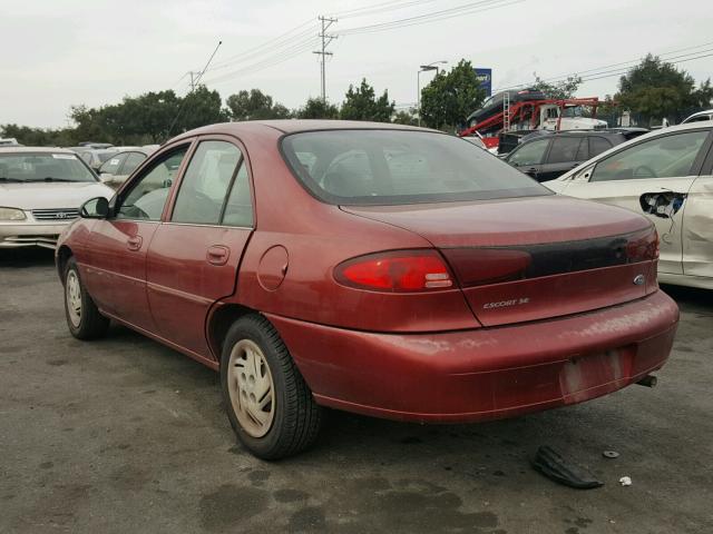 3FAFP13P52R107087 - 2002 FORD ESCORT RED photo 3