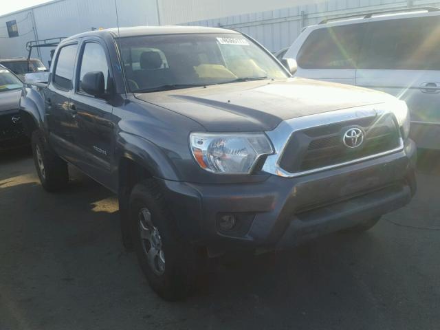 5TFLU4EN5DX057837 - 2013 TOYOTA TACOMA DOU GRAY photo 1