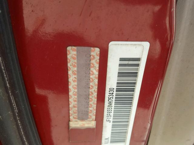 JF1SF6559WH753430 - 1998 SUBARU FORESTER S 红色 照片 10