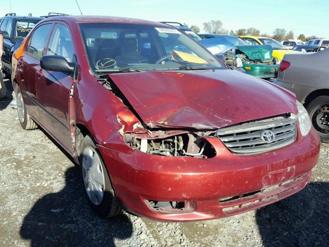 1NXBR32E43Z169830 - 2003 TOYOTA COROLLA CE RED photo 1