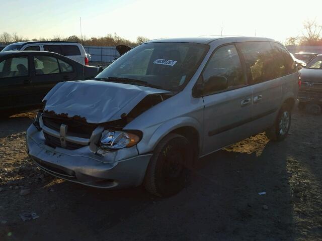 1D8GP25R77B114218 - 2007 DODGE CARAVAN SE SILVER photo 2