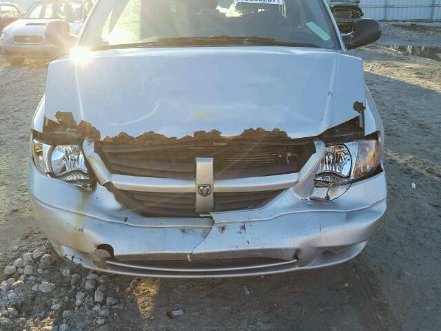 1D8GP25R77B114218 - 2007 DODGE CARAVAN SE SILVER photo 9