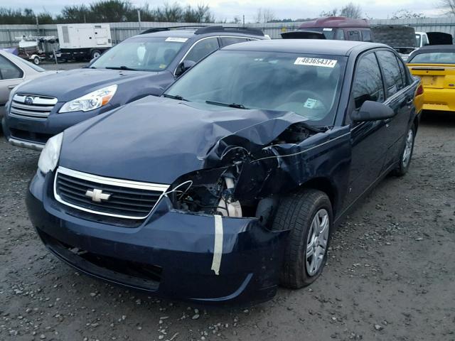 1G1ZS57F97F210427 - 2007 CHEVROLET MALIBU LS BLACK photo 2