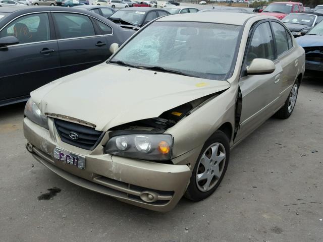 KMHDN46D46U322545 - 2006 HYUNDAI ELANTRA GL GOLD photo 2