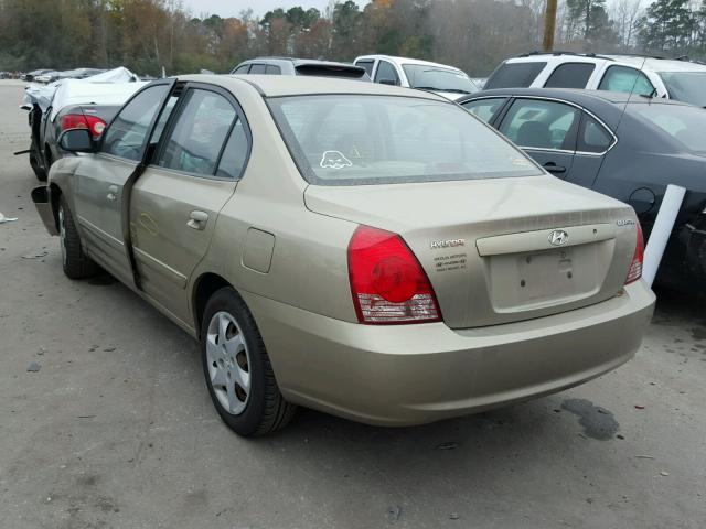 KMHDN46D46U322545 - 2006 HYUNDAI ELANTRA GL GOLD photo 3