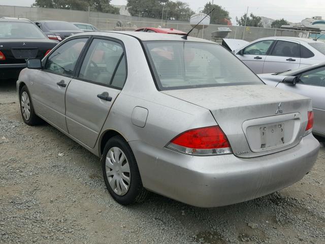 JA3AJ26E66U035707 - 2006 MITSUBISHI LANCER ES GRAY photo 3