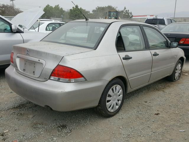 JA3AJ26E66U035707 - 2006 MITSUBISHI LANCER ES GRAY photo 4