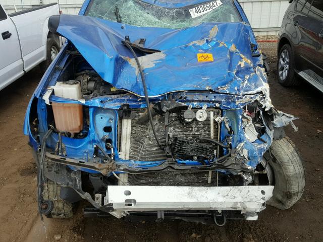 3TMJU62N89M071106 - 2009 TOYOTA TACOMA DOU BLUE photo 7